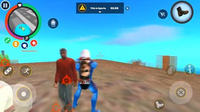 Rope Hero: Vice Town (Gravigun Challenge) | Rope Hero New Mission | Games Kon | Android Gameplay смотреть онлайн