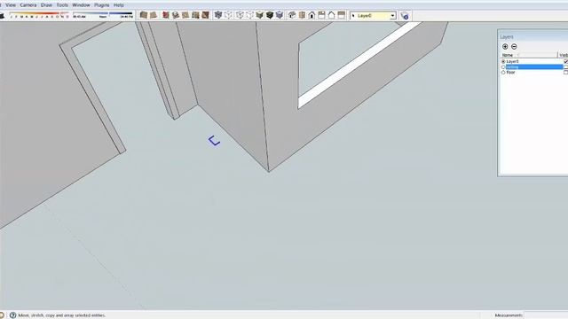 SketchUp complete training. Lesson 2. Drawing window frames and baseboards. смотреть онлайн