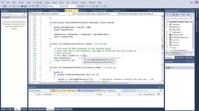 C# 23 textbox selectall behavior смотреть онлайн