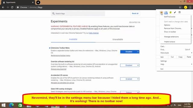 How to turn On/Off toolbar in Google Chrome смотреть онлайн
