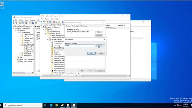 Restricted Groups in windows server 2022 смотреть онлайн
