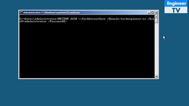 Join Windows Computer to Domain Windows Server Core 2008 смотреть онлайн