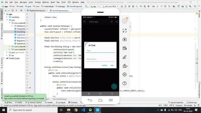 #24. Integrate Add Todo API in Our APP|| Create a Todo App using RestAPI in Hindi смотреть онлайн