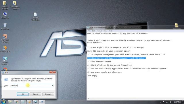 How to disable windows UPDATE in any version of windows смотреть онлайн