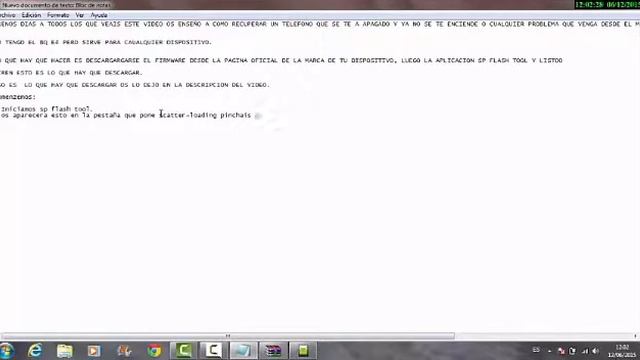 RECUPERA TU TELEFONOO MEDIATEK ( SP FLASH TOOL) смотреть онлайн