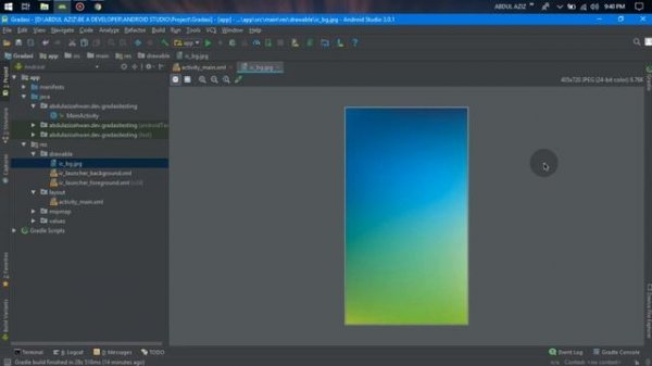 How to Create Gradient Background in Android Studio with XML