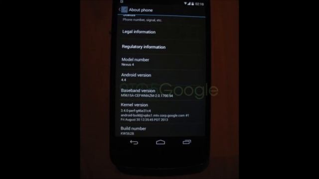 Android 4.4 Kit Kat: LEAKED PICS! смотреть онлайн