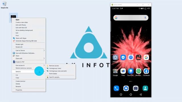 How to transfer files from PC To Phone using Bluetooth смотреть онлайн