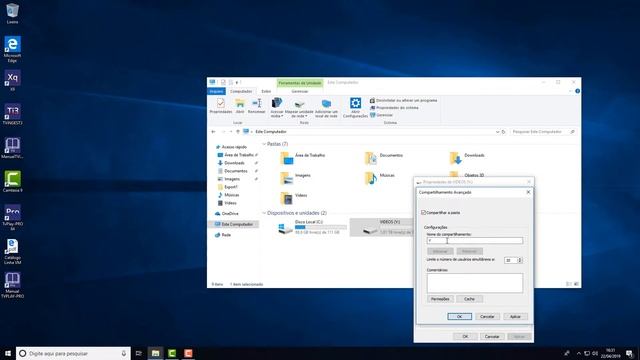 Como compartilhar uma unidade de rede no Windows 10 смотреть онлайн