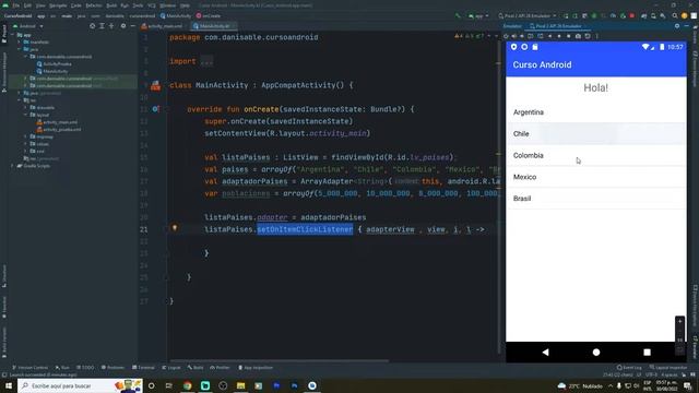 Android desde cero hasta avanzado! | ListView con Click! | Parte #22 смотреть онлайн