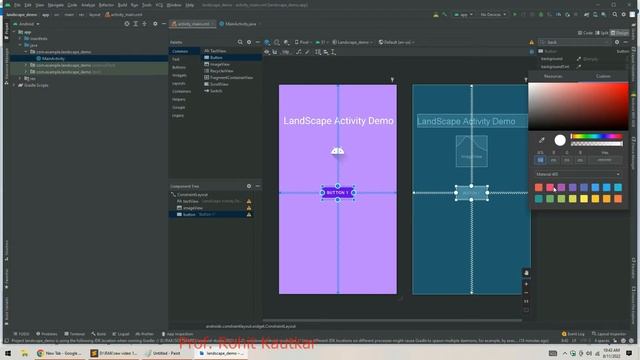 Create Portrait & Landscape Layouts in Android Studio | Create Separate Layout Files for Landscape смотреть онлайн
