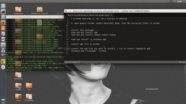 How to install android app on ubuntu or linux