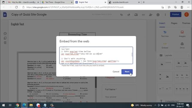 Simple and Free to Make a Countdown Timer on Google Sites смотреть онлайн