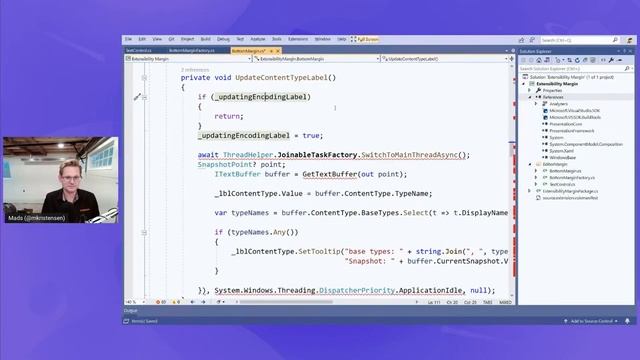 Writing Visual Studio Extensions with Mads - Building an editor margin control смотреть онлайн