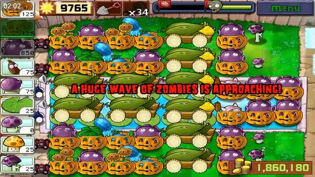 Plants vs. Zombies Survival Endless 3700 Flags (Android Gameplay) смотреть онлайн