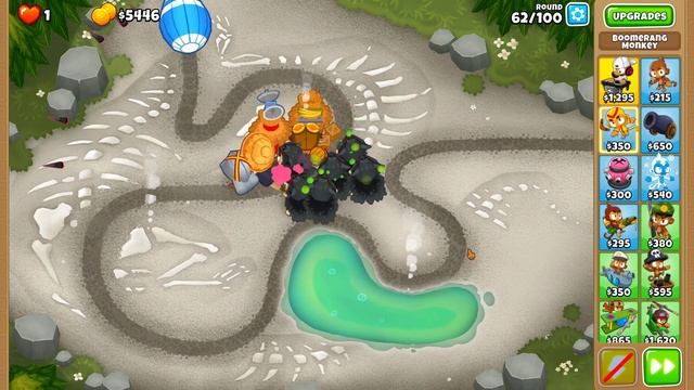 Bloons TD 6 - UPDATED Chimps - No Hero - Streambed - Black Border (15.1 patch) смотреть онлайн