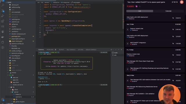 Integrating ChatGPT into My Space Quest Game: SvelteKit Backend (Part 1) смотреть онлайн