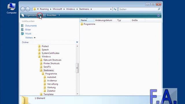 Windows Vista Explorer Menüleiste einblenden смотреть онлайн