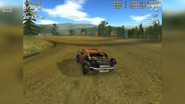 Flatout Gameplay Intel Extreme Graphics 2 смотреть онлайн