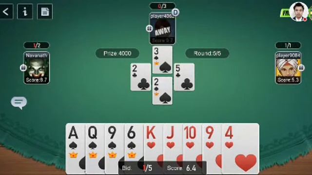 Callbreak Multiplayer Gameplay смотреть онлайн