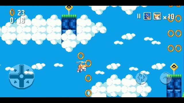 Sonic 2 SMS Remake (2.0.A) - Underground, Sky High Zone #1 (Sonic + Tails) смотреть онлайн