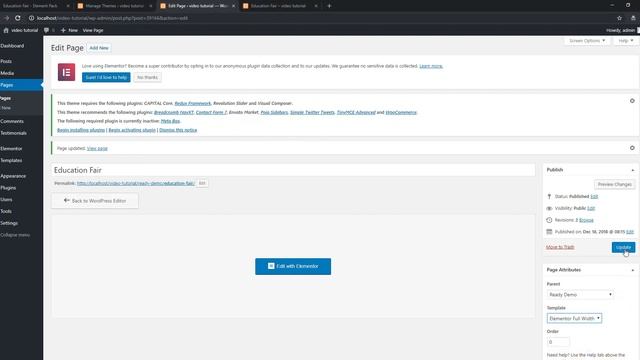 Capital Theme Compatibility Test with Elementor Page Builder and Element Pack смотреть онлайн