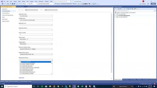 Xamarin Forms : Create APK file for Google Play Store using Visual Studio