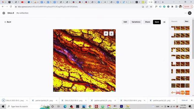 Creating a large seamless lava texture with DALL-E 2 and PATCH-E - AI art walkthrough смотреть онлайн