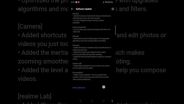 Realme UI Version 2.0 RMX1971_11_F.03 Based On Android 11 Installed On Realme 5 Pro Smartphone