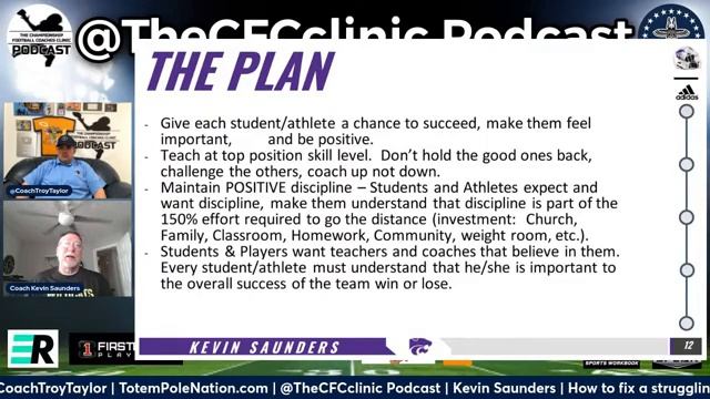 Kevin Saunders | How to fix a struggling program! | Football Coach Podcast смотреть онлайн
