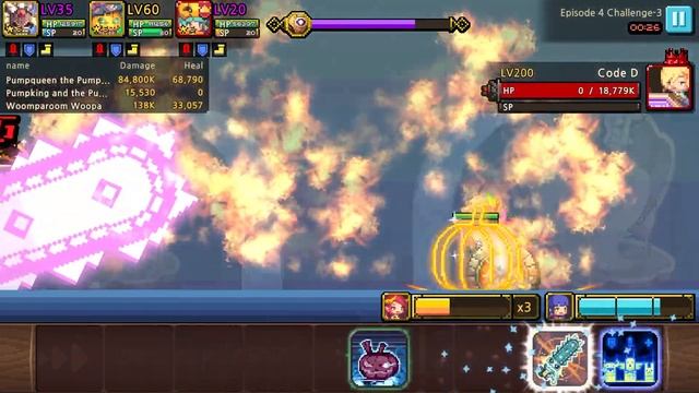Crusaders Quest - EP4 Challenge 3 Hidden - Pumpqueen Pumpking Woompa Aubrey Kurenai смотреть онлайн