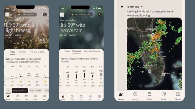 The New Weather Channel App смотреть онлайн