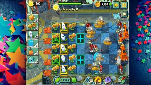 Plants vs. Zombies™ 2: Part-34 Far Future-Day 16, 17, & 18 Gameplay/Walkthrough Android, iOS смотреть онлайн