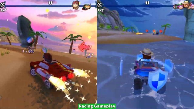 Beach Buggy Racing 2 Android Gameplay | Rez & Lambini Vs Beach Bro & Beach Buggy смотреть онлайн