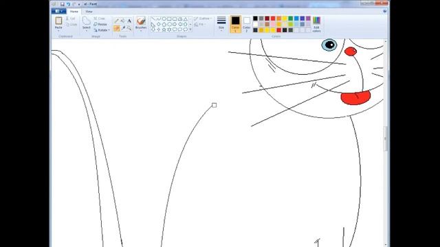 № 7 Draw MS Paint - Two birds in Love ♥ Нарисовано в MS Paint - Две птицы в Любовь смотреть онлайн