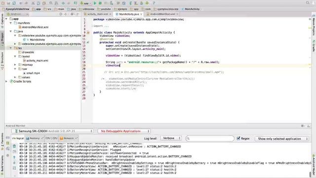 Capítulo 105 - VideoView, Reproducir video desde el telefono смотреть онлайн