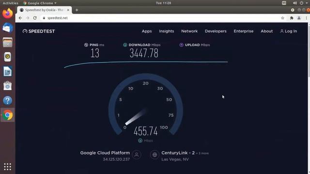Google Cloud Platform (GCP) Free Trial VM Internet Speed Test смотреть онлайн