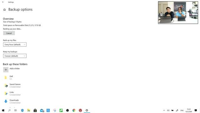 วิธีใช้ฟังกร์ Backup ข้อมูล Drive C ใน WIndows 10 ที่ควรรู้ #catch5 #windows10 смотреть онлайн