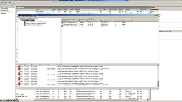 Configuring Windows 2003 Firewall for Network Load Balancing (NLB) in Windows 2008 and Windows 2003 смотреть онлайн