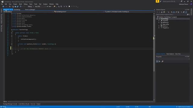 Saving & Loading User Settings in C# | Windows Forms & WPF смотреть онлайн