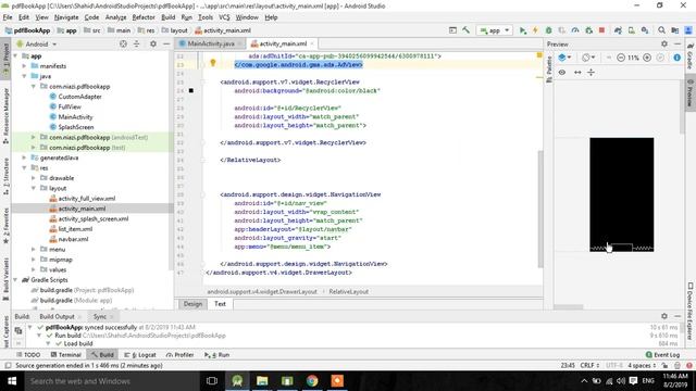 How to put ads in recyclerview || PDF in recyclerviiew || Part 3 || Admob app 16 смотреть онлайн