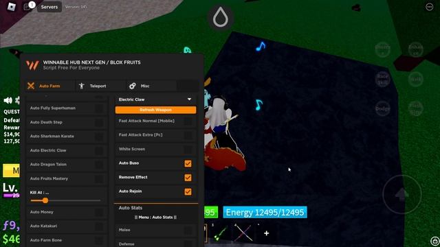 BLOX FRUITS Script Mobile UPDATE 17.3 AUTO FARM | AUTO MELEE SWORD FRUIT MASTERY | BELI FARM смотреть онлайн