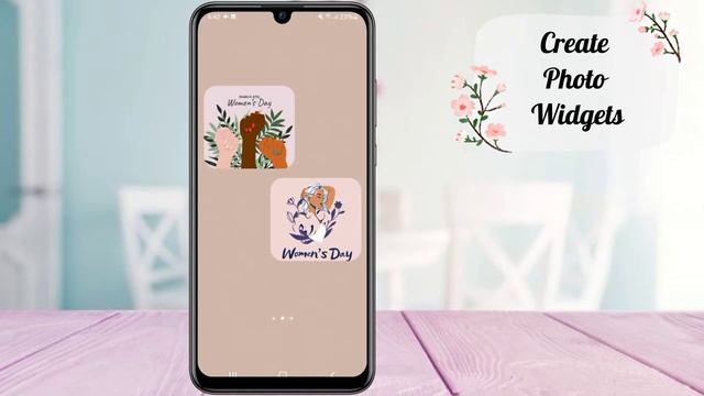 Make your android phone aesthetic | Aesthetic Women's Day Theme | Android Phone Customization смотреть онлайн