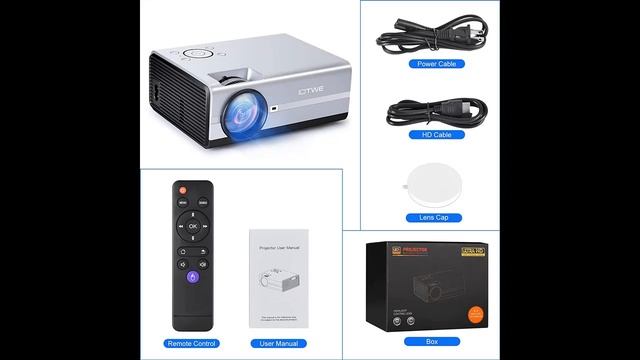 IOTWE Smart Projector Android TV 9.0 Mini Projector 1080P Supported Portable Projector смотреть онлайн