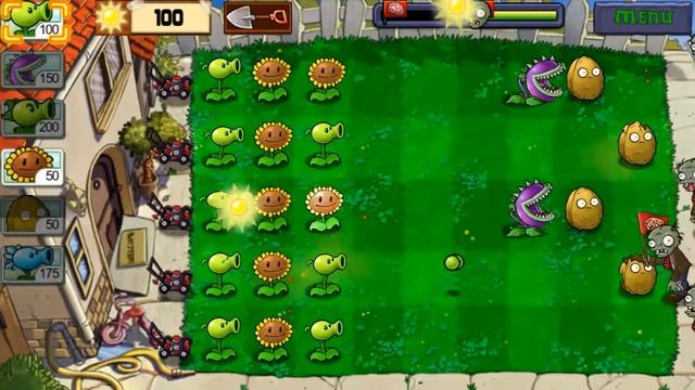 Plants vs Zombies Level 1-8- Gameplay Walkthrough - Android Iphone смотреть онлайн