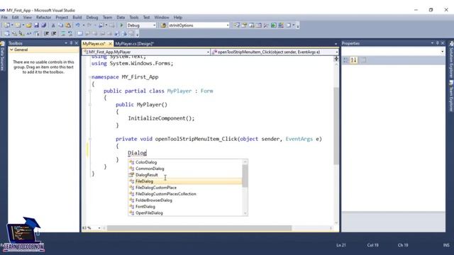 Create Your Own Visual Studio Media Player C# | Visual Studio C# Design vlc Media Player смотреть онлайн
