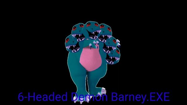 Demon Barney.EXE (1-10 Headed) Scary Sounds смотреть онлайн