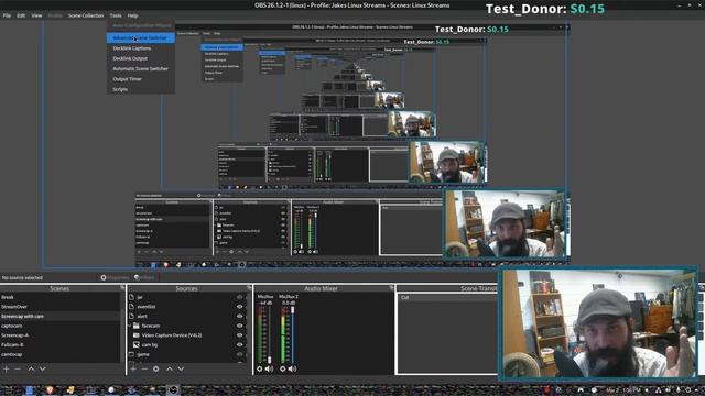 OBS - Advanced Scene Switcher - Greenscreen Stinger's