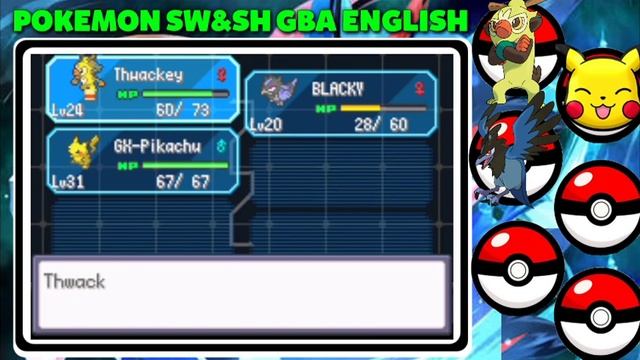 Pokemon Sword and Shield gba English Gameplay-Part 6 😀 catching pikachu/defeating Nessa and more... смотреть онлайн